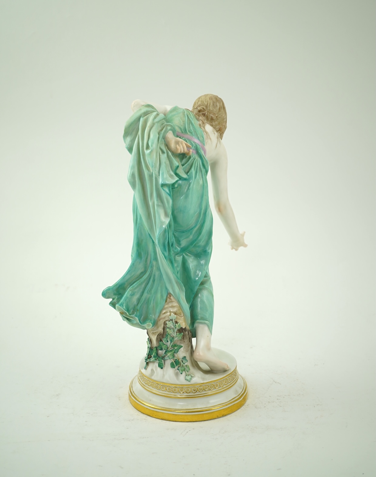 A Meissen porcelain figure, known as the 'Kugelspielerin', circa 1905, modelled by Walter Schott